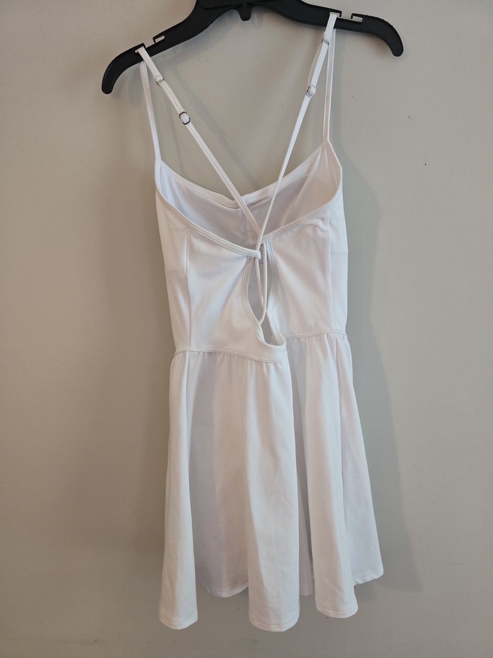 New With Tags Gilly Hicks White Spaghetti-Strap Dress With Built In Shorts - Picture 3 of 4